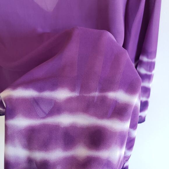 NWT Chico's Purple Beaded Tunic - Picture 7 of 9